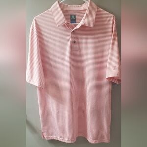 Pro Tour Pink Striped Polo Shirt
